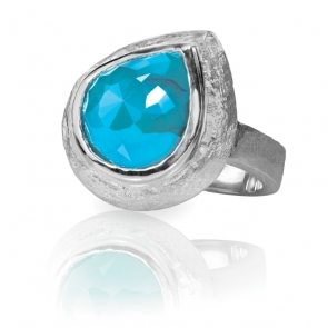 turquoise-silver-fashion-ring-cushion-cut-EWXDF4Z
